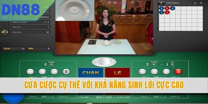 Cửa cược cụ thể với khả năng sinh lời cực cao
